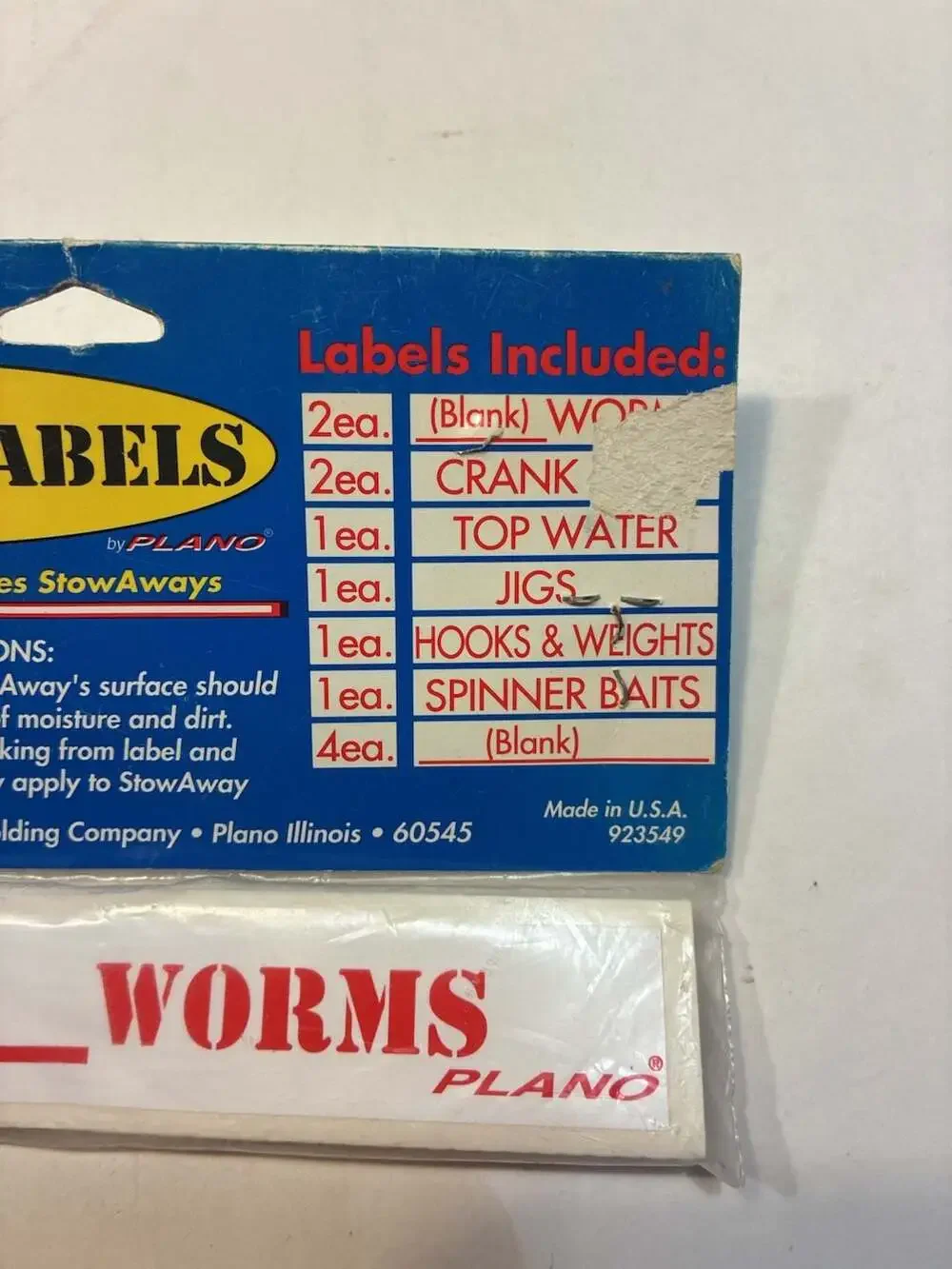 Plano StowAway Labels for Model 36 & 3700 Series Tackle Boxes